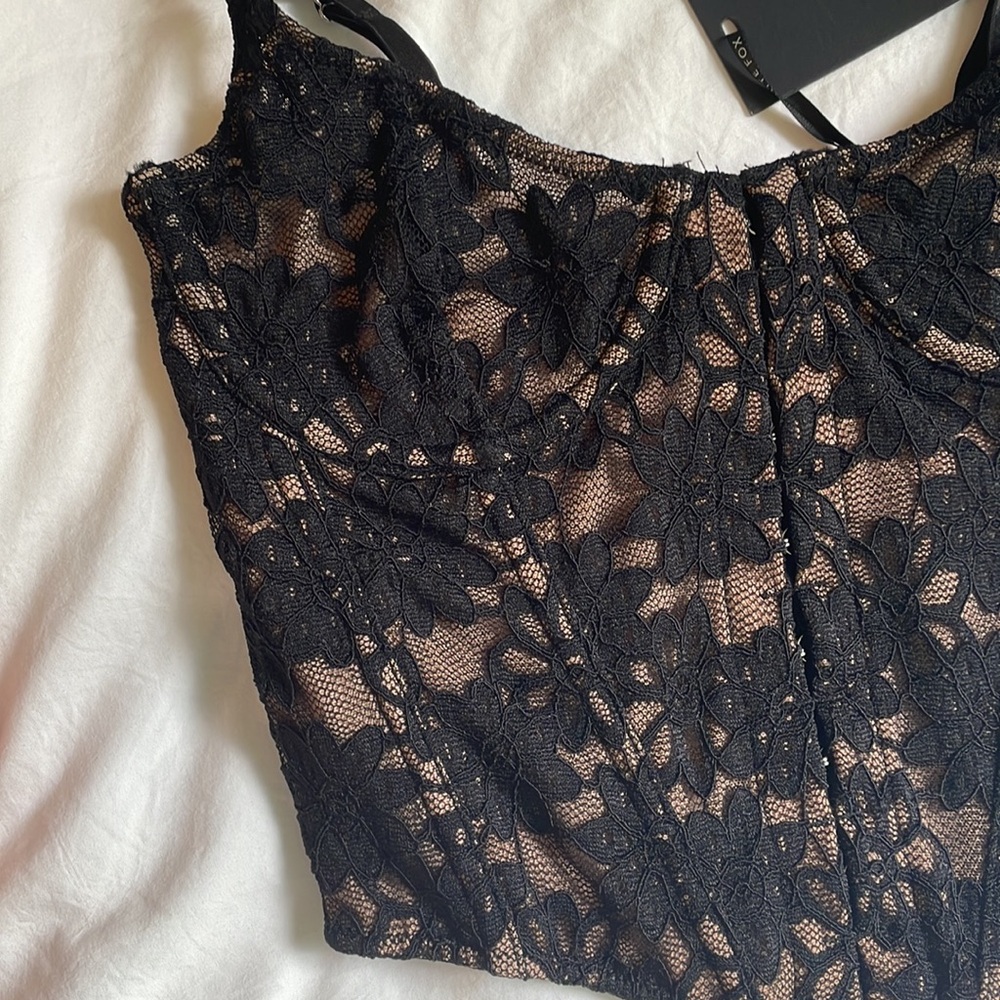 WHITE FOX Ordinary Life Bustier Black BRAND NEW UNWORN - Picture 3 of 4